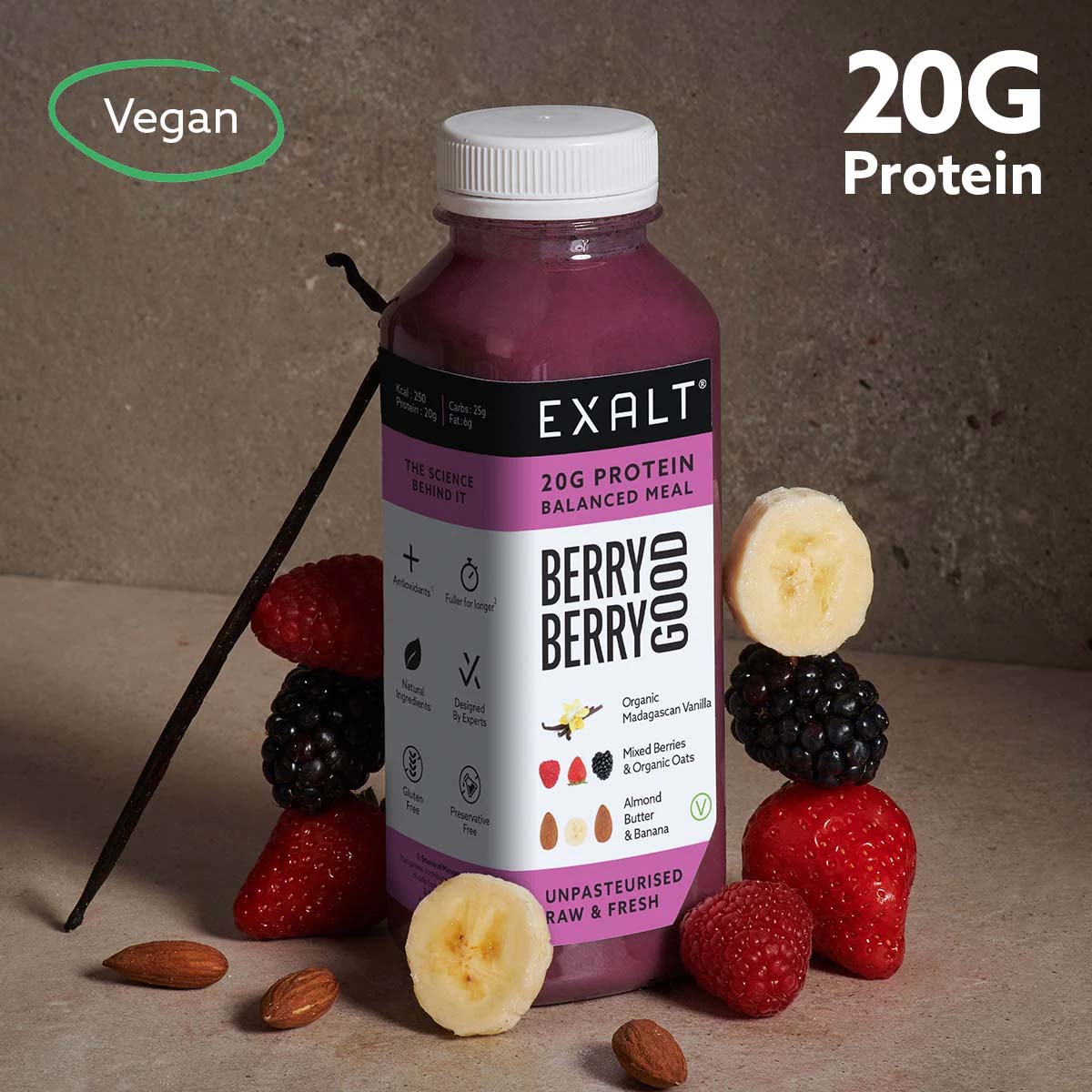 Berry Berry Good Vegan Protein Smoothie EXALT