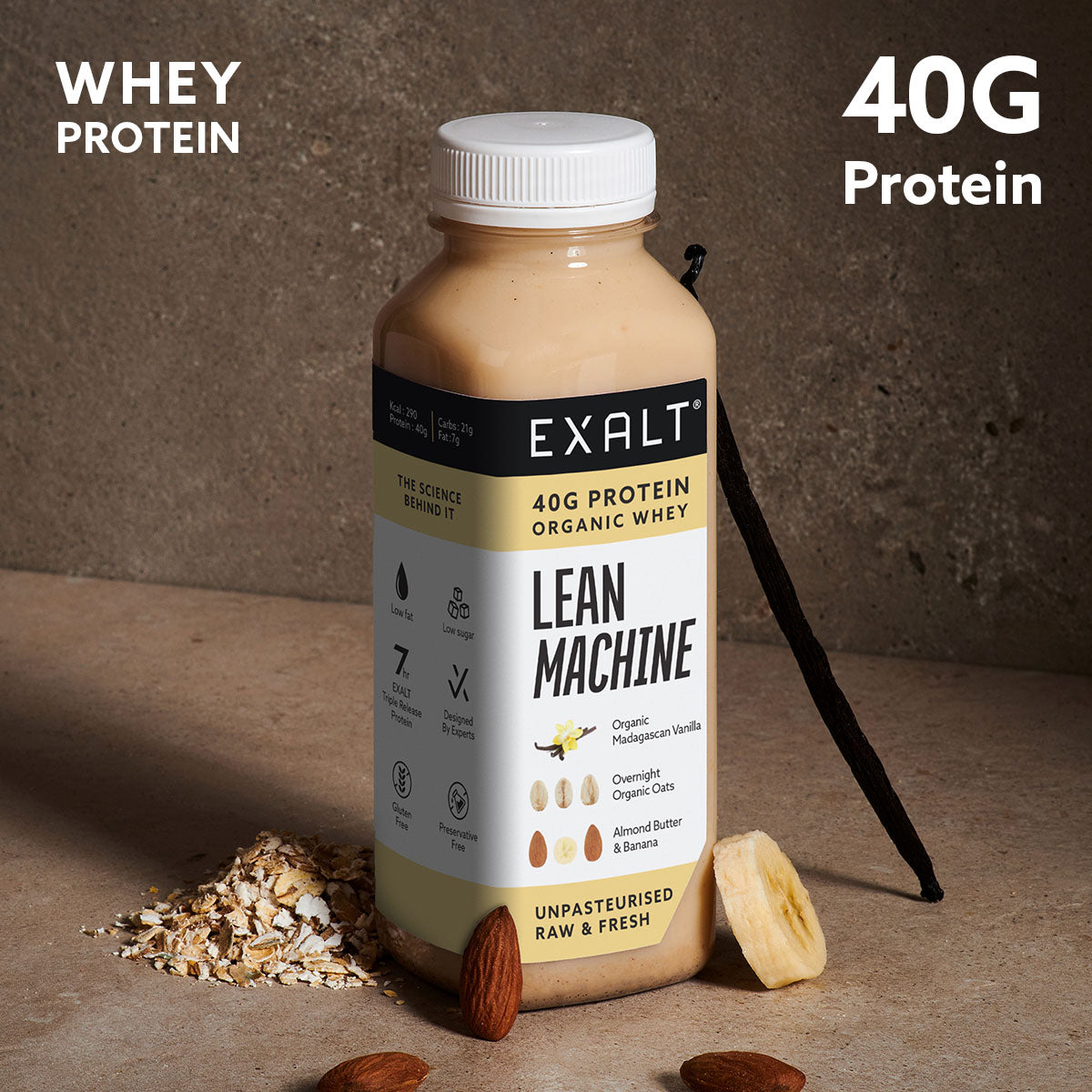 Lean Machine Organic Whey Protein Shake - 330ml - EXALT
