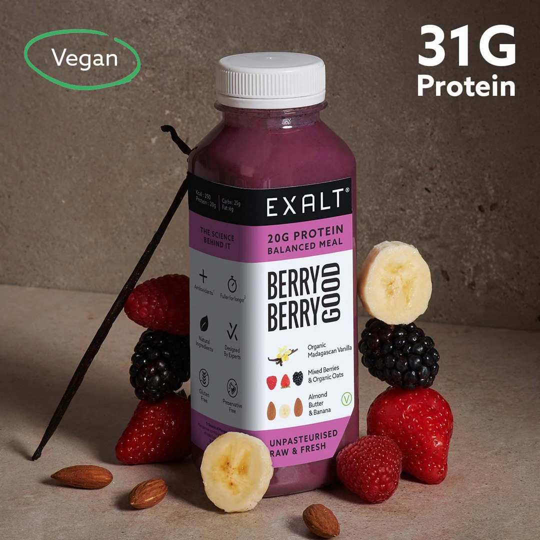 Berry Berry Good Vegan Protein Smoothie - 500ml - EXALT
