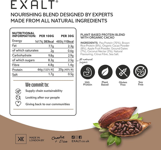Vegan Protein Powder | Organic Cacao