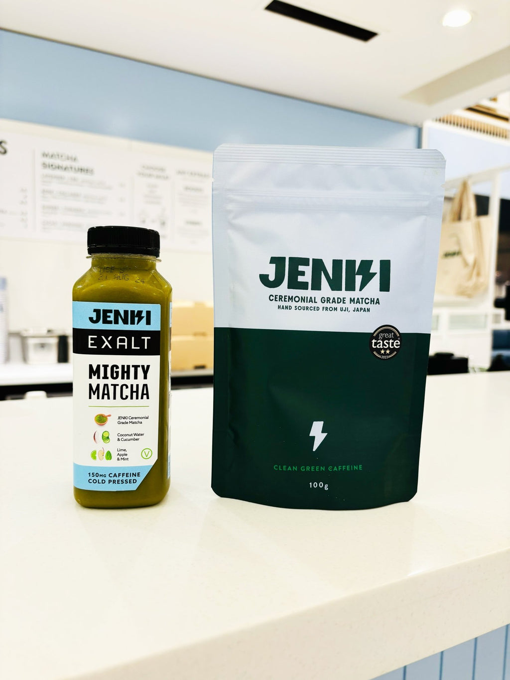 Mighty Matcha (JENKI Edition) - Cold-Pressed Juice - EXALT