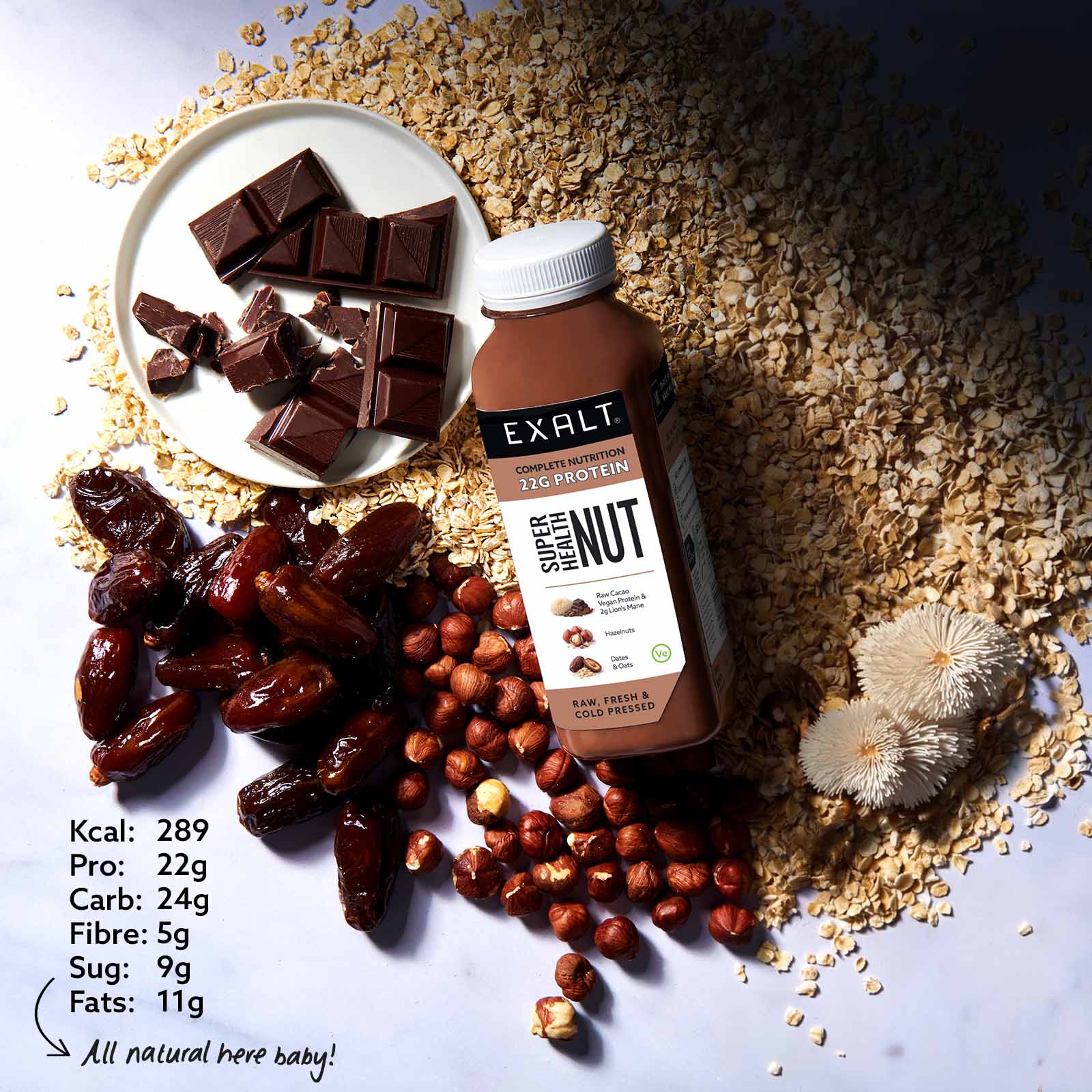 Super Health Nut - Energy & Focus - Protein Smoothies - EXALT