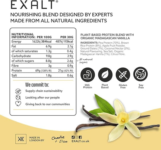 Vegan Protein Powder | Organic Madagascan Vanilla