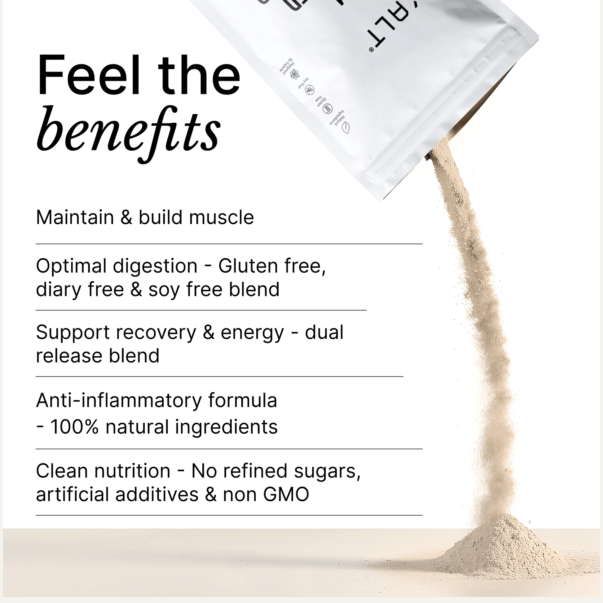 Vegan Protein Powder | Organic Madagascan Vanilla - 500G - Supplements - EXALT