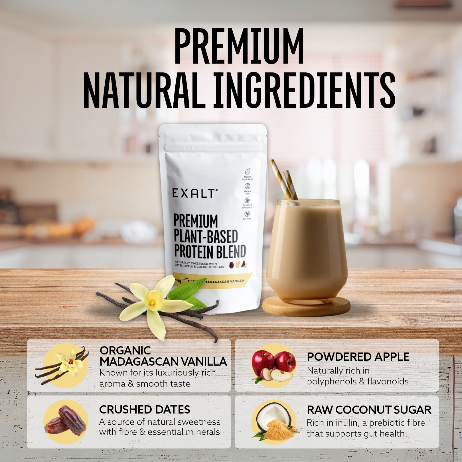 Vegan Protein Powder | Organic Madagascan Vanilla