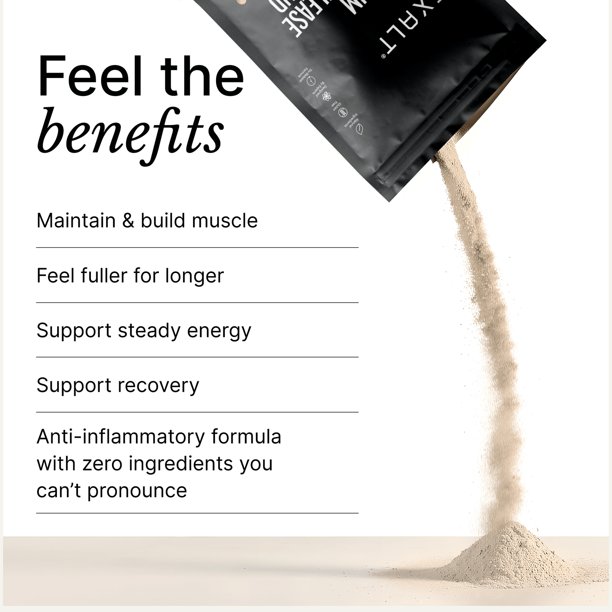 Whey Protein Powder | Organic Madagascan Vanilla - 1KG - Supplements - EXALT
